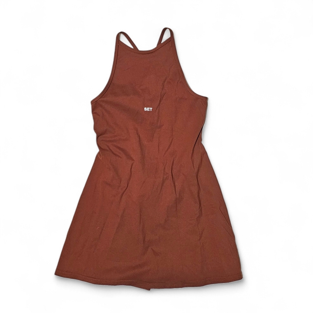 SET Active Sportbody Rust Brown Performance Skort Dress Size Small - Picture 7 of 13
